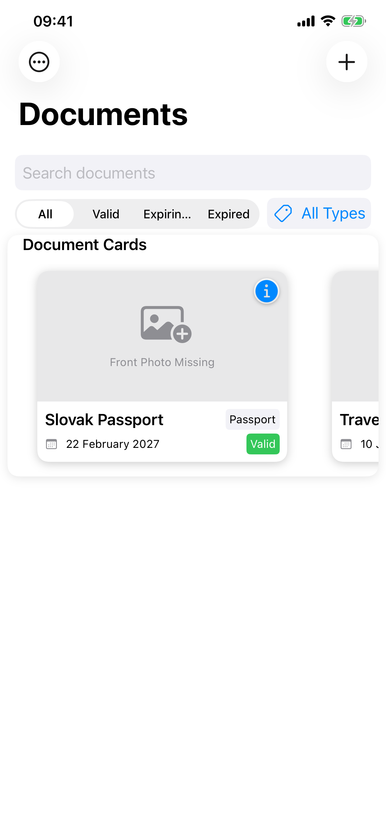 Expiry Fairy document list screenshot