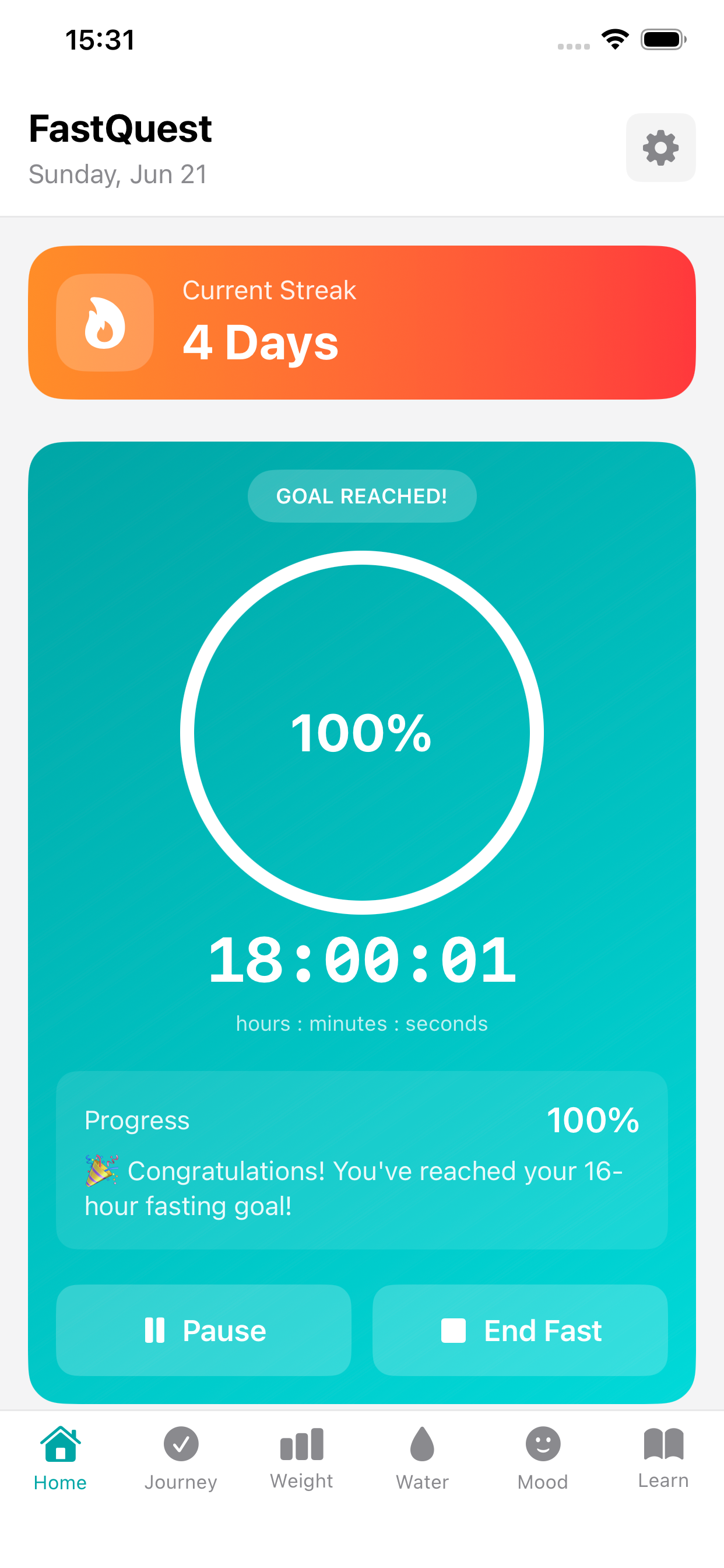 FastQuest App Screenshot